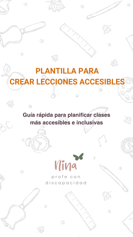 Plantilla para Crear Lecciones más Accesibles